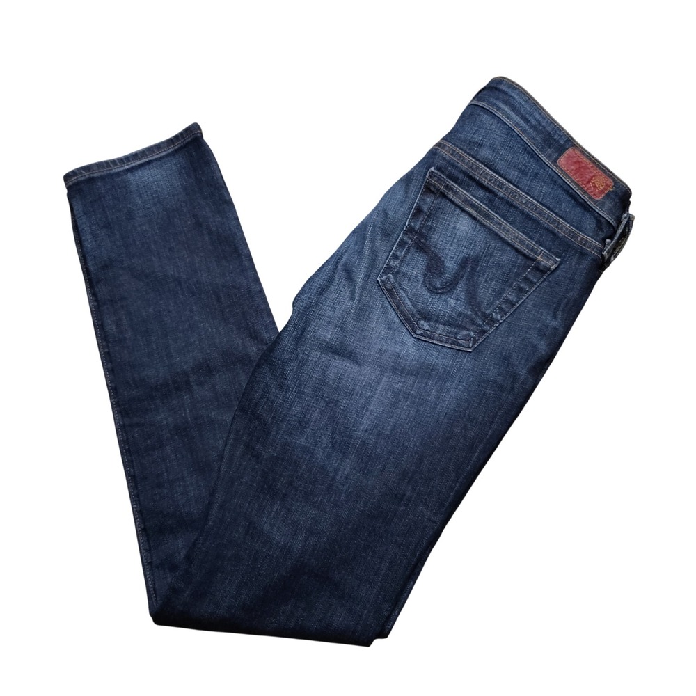 AG‎ Adriano Goldschmied The Stilt Jeans Womens 28R Dark Wash Excellent Cigarette